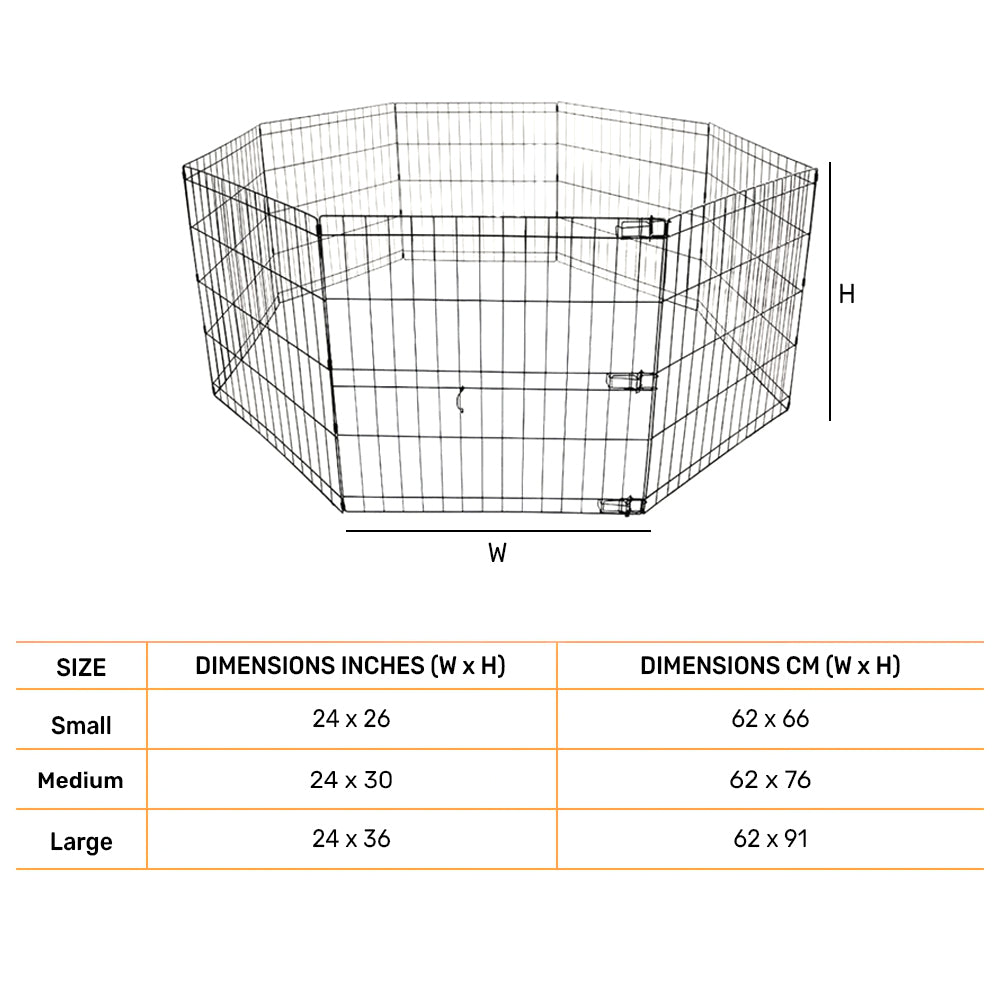 M-Pets Foldable Puppy Pen Fence - Heads Up For Tails