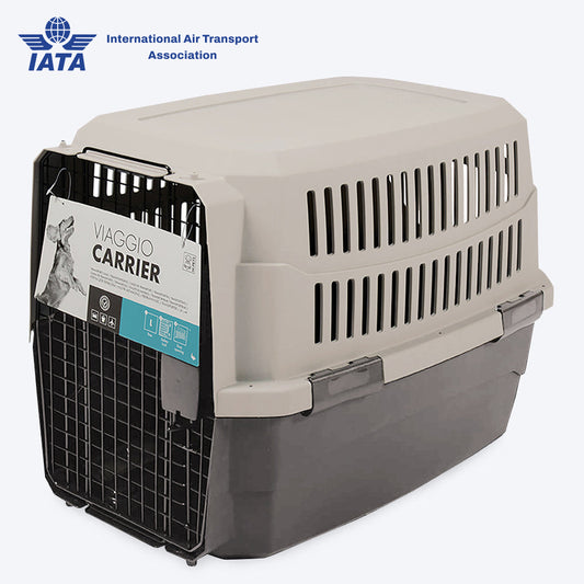 M-Pets VIAGGIO Dog & Cat Carrier - Brown & Grey - Heads Up For Tails
