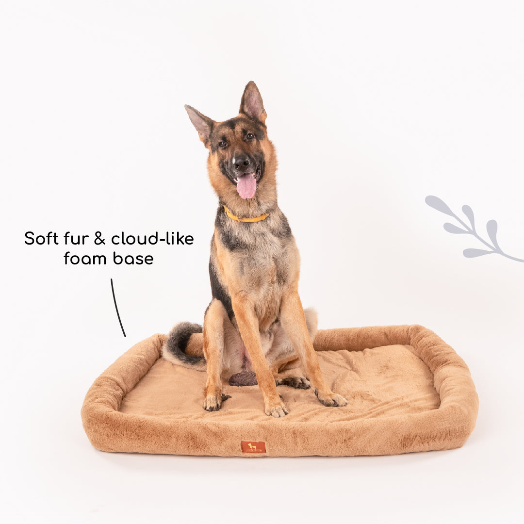 HUFT Fluffy Dreams Plush Mat - Brown - Heads Up For Tails