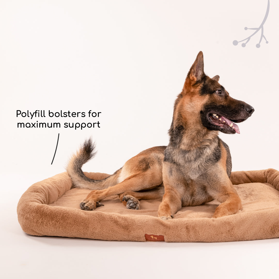 HUFT Fluffy Dreams Plush Mat - Brown - Heads Up For Tails