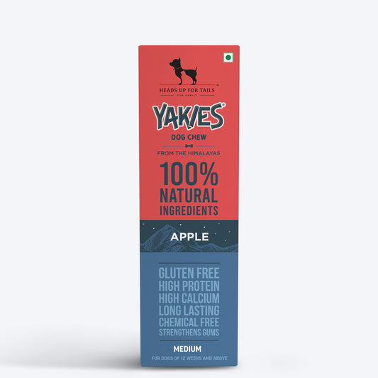 HUFT Yakies Vegetarian Natural Chew Bone - Apple - Heads Up For Tails