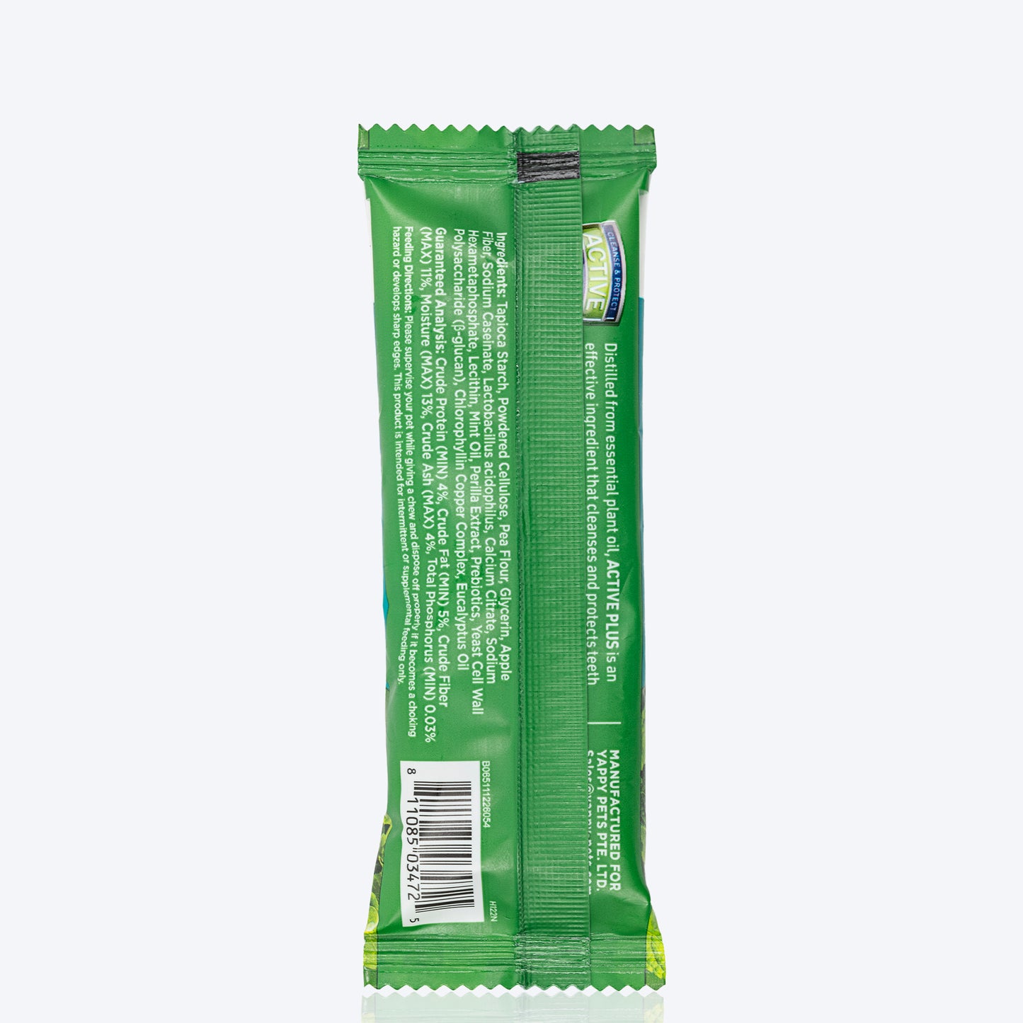Happi Skippi Dental Chew Zest Mint Dog Treat - 4 inch - 25 gm - Heads Up For Tails
