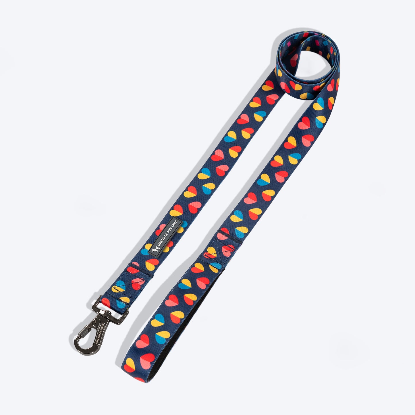 HUFT Love Struck Printed Leash For Dog - Navy Blue - Heads Up For Tails