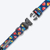 HUFT Love Struck Printed Collar For Dog - Navy Blue - Heads Up For Tails
