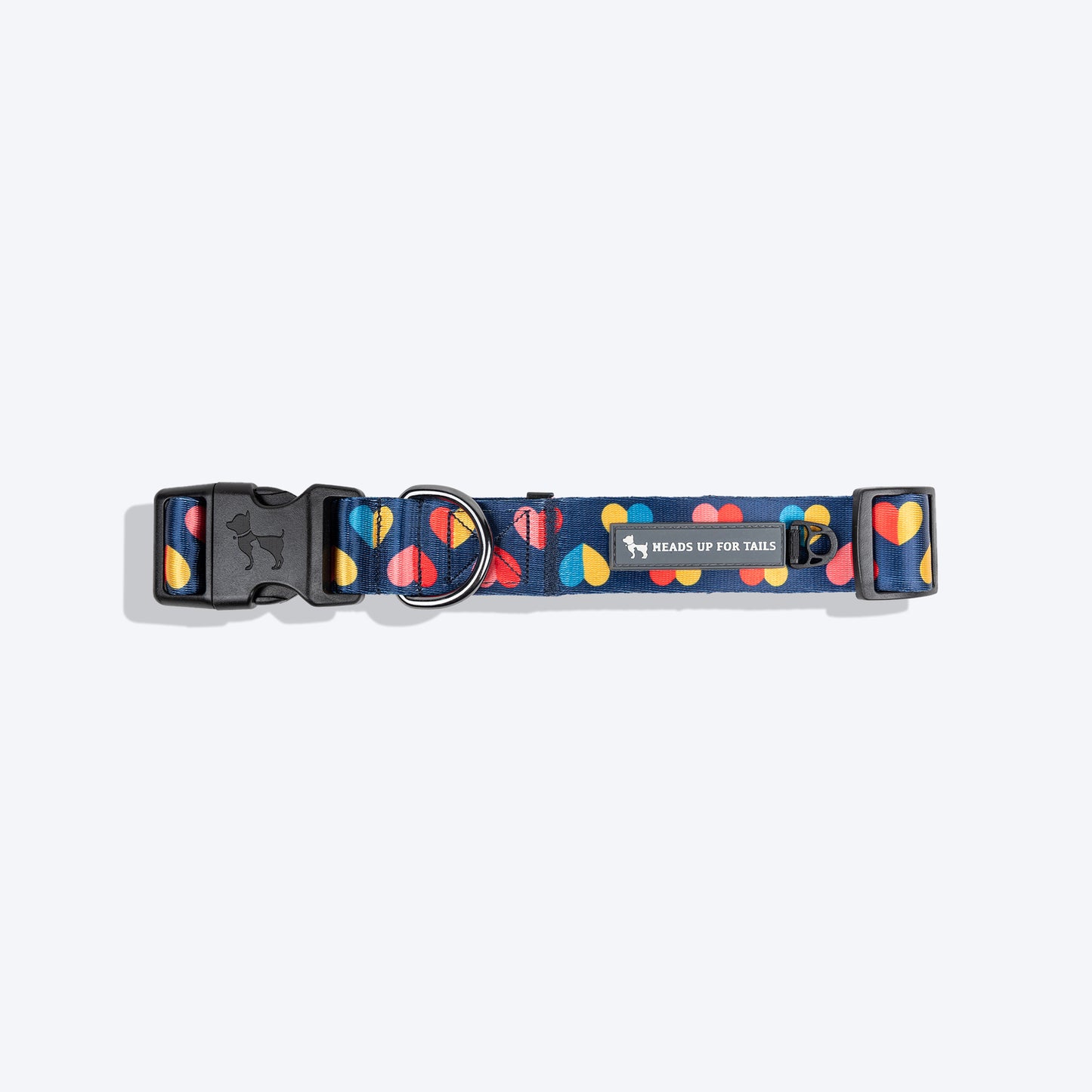HUFT Love Struck Printed Collar For Dog - Navy Blue - Heads Up For Tails