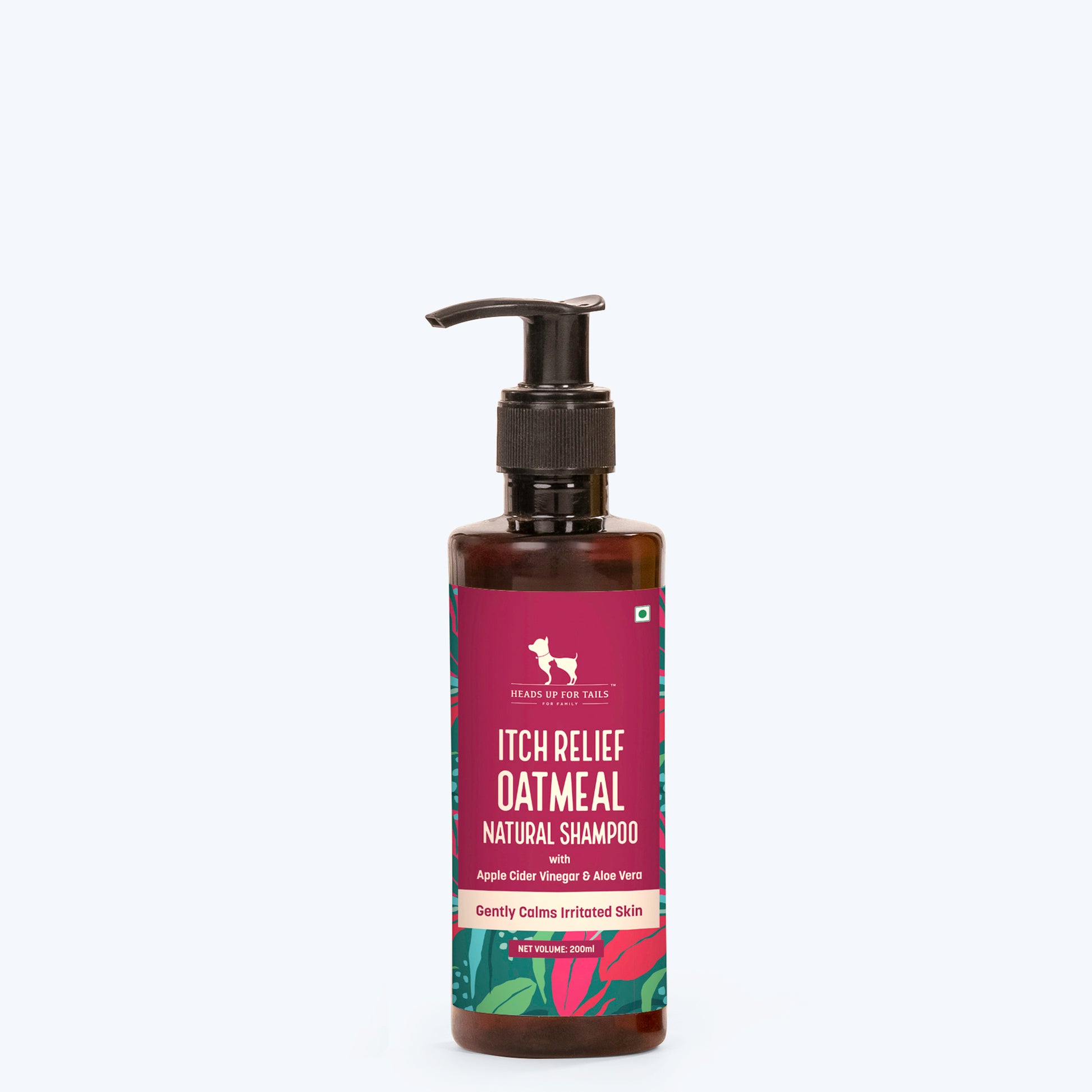 HUFT Natural Itch Relief Oatmeal Shampoo For Dogs - Apple Cider Vinegar & Aloe Vera - Heads Up For Tails