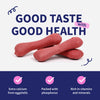NutriWag Strawberry Calcium Chew Bones Treats For Dog - Heads Up For Tails