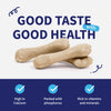NutriWag Milk Calcium Chew Bones Treats For Dog - Heads Up For Tails