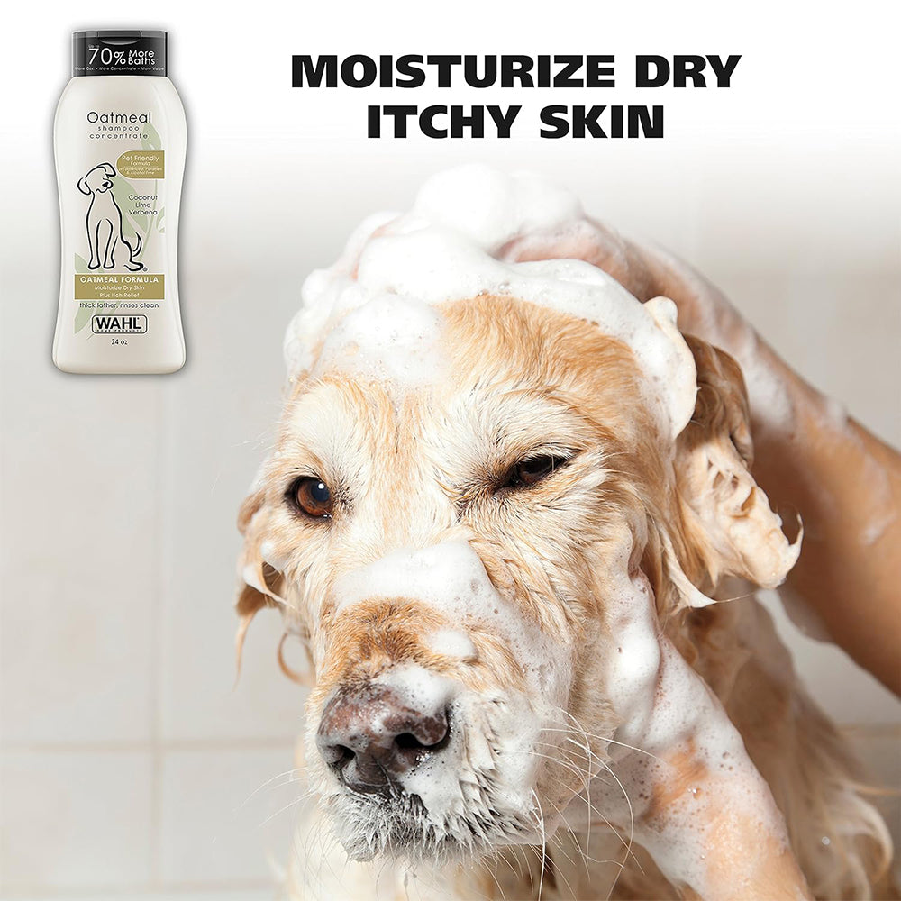WAHL Oatmeal Dog Shampoo Concentrate - Coconut Lime Verbena - 700 ml - Heads Up For Tails