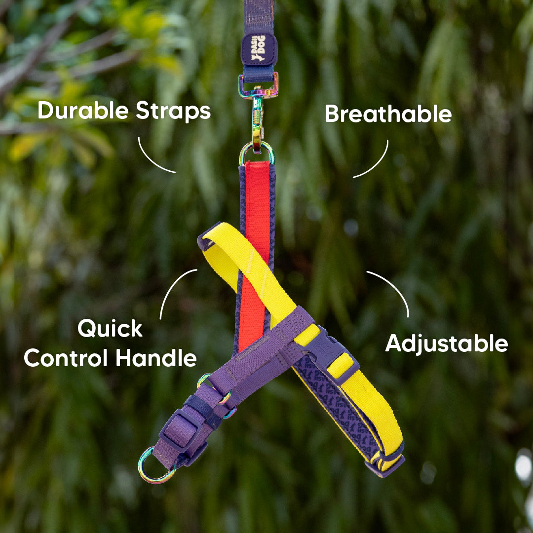 Dash Dog On-The-Go Harness For Dog - Red - Heads Up For Tails