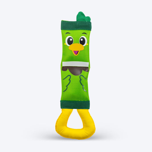 Outward Hound Mallard Fire Biterz Chew Toy For Dog - Green - Heads Up For Tails
