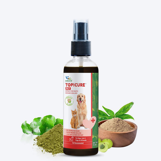 Natural Remedies Topicure Antiseptic Spray For Dog - 75 ml - Heads Up For Tails