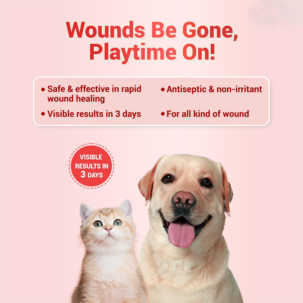 Natural Remedies Topicure Antiseptic Spray For Dog - 75 ml - Heads Up For Tails