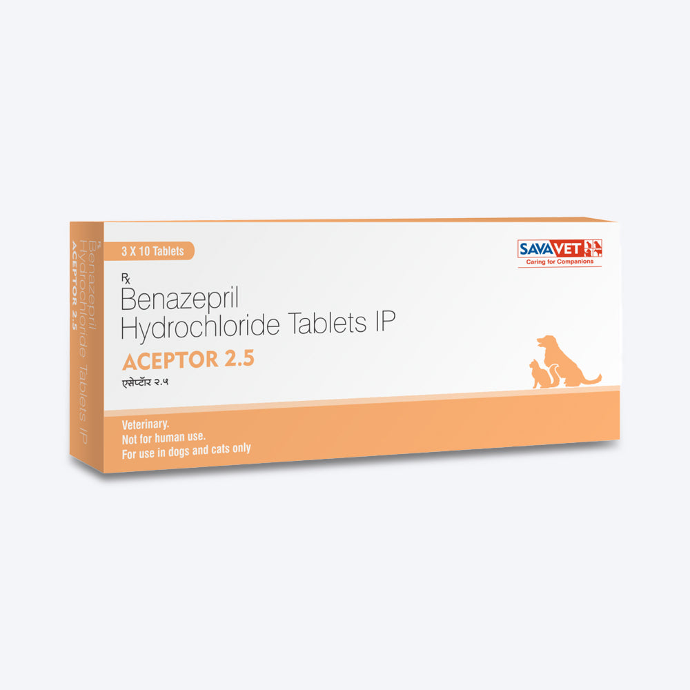 Savavet Aceptor Tablets Cardiac Support For Dog & Cat - 10 Tablets - Heads Up For Tails