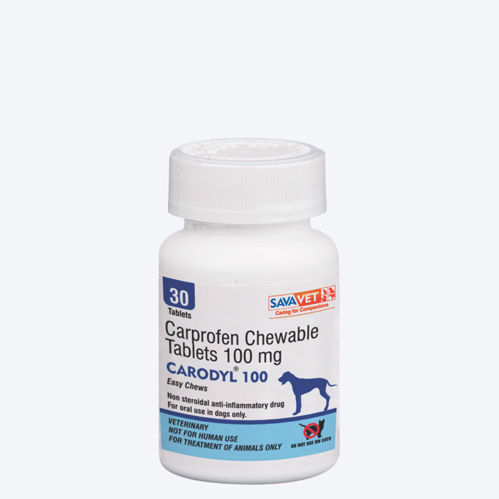 Savavet Carodyl 100 mg Tablets Pain Relief For Dog & Cat - Heads Up For Tails