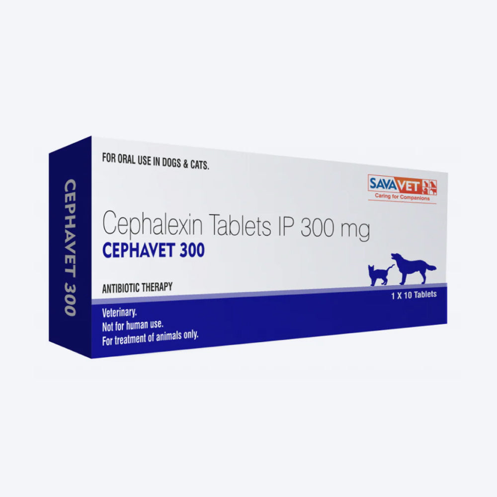 Savavet Cephavet Antibiotic Tablets For Dog & Cat - 10 Tablets - Heads Up For Tails