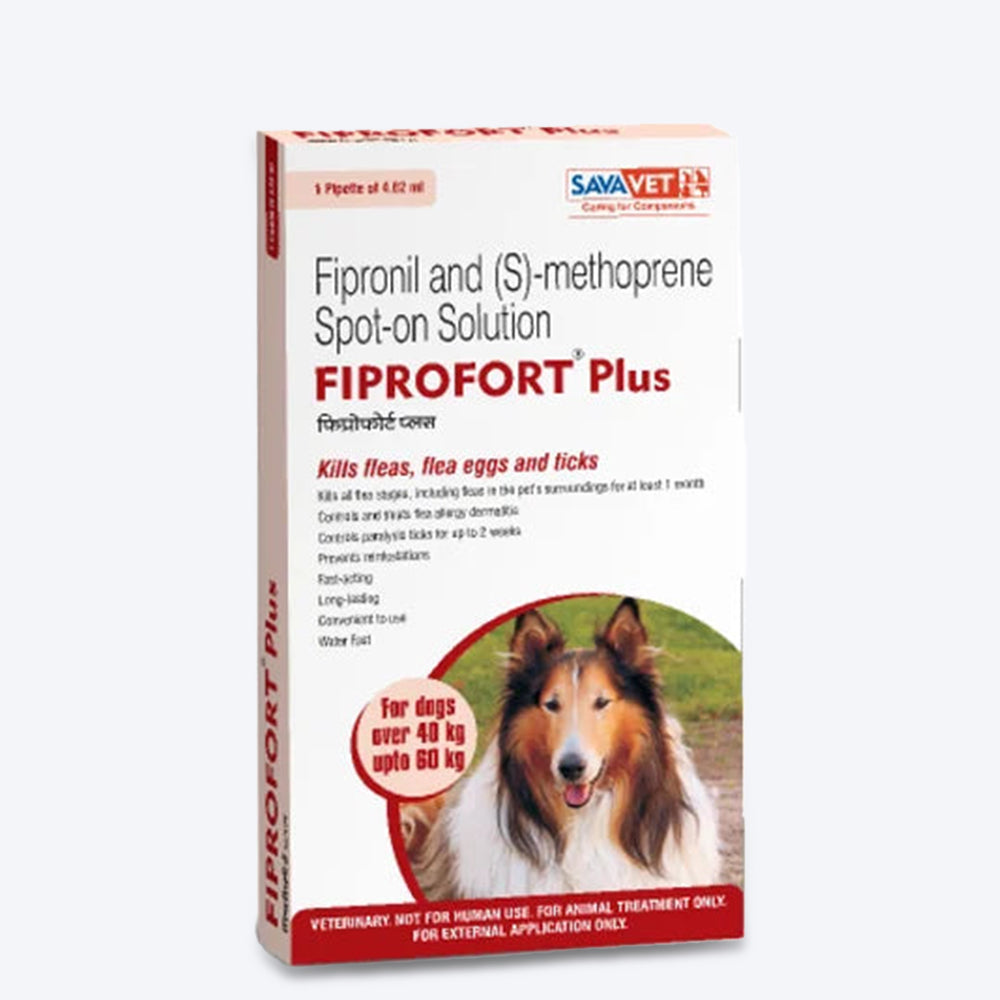 Savavet Fiprofort Plus Spot-on Flea & Tick Control For Dogs - Heads Up For Tails