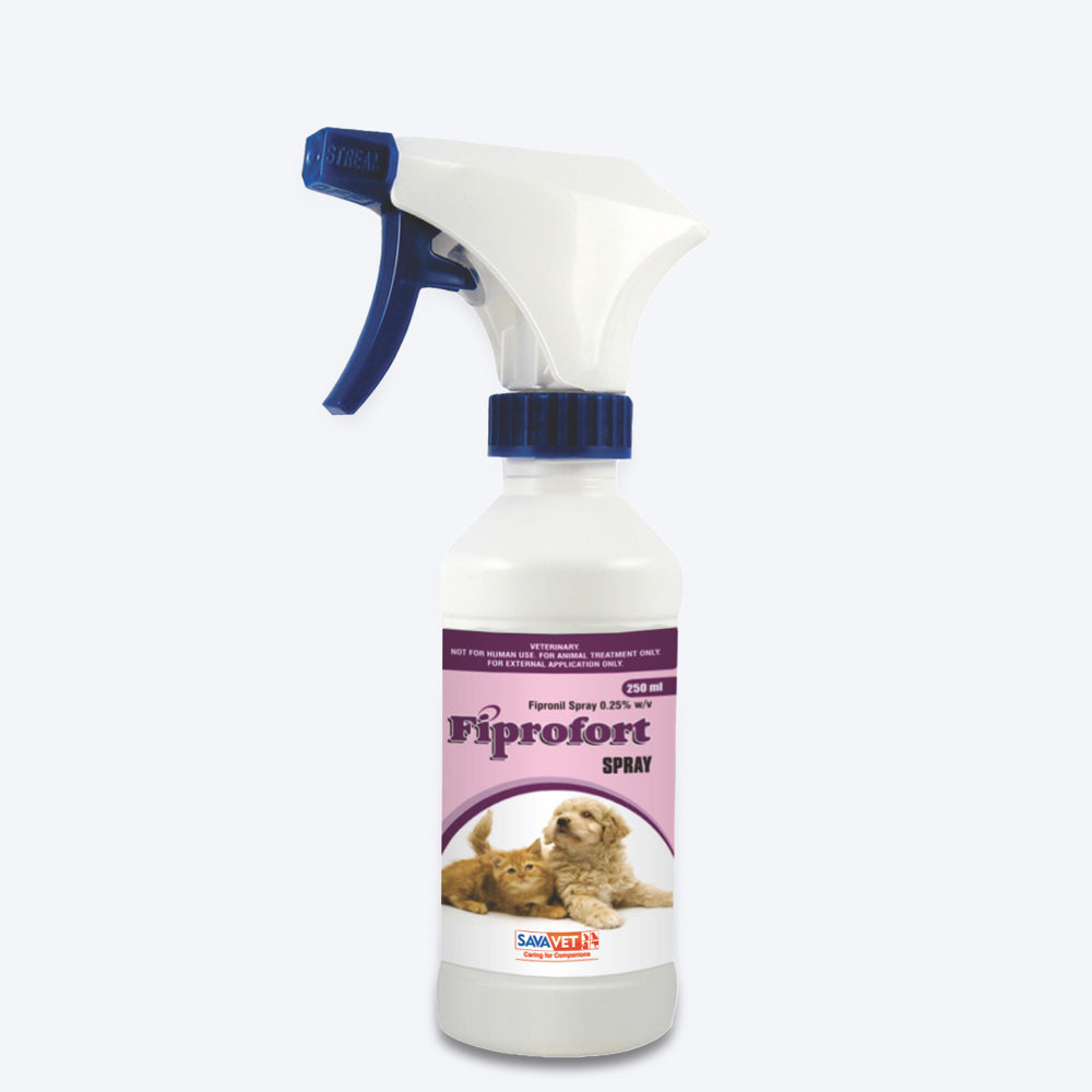 Savavet Fiprofort Spray Flea & Tick Spray For Dog & Cat - 100 ml - Heads Up For Tails
