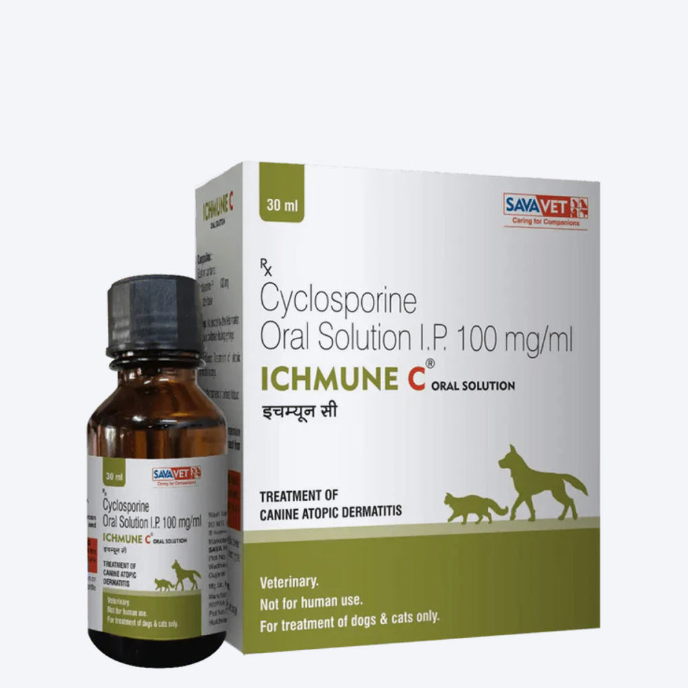 Savavet Ichmune C Oral Suspension Immune Support For Dog & Cat - 30 ml - Heads Up For Tails