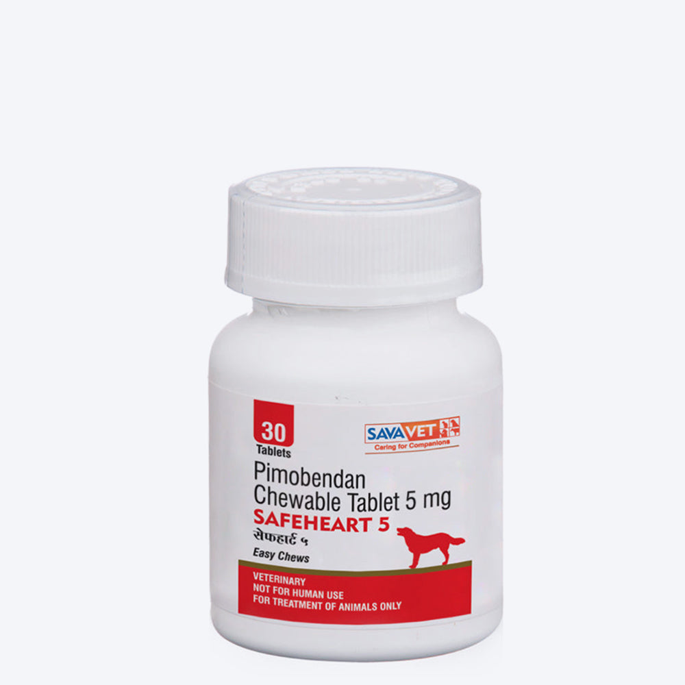 Savavet Safeheart Tablets Cardiac Support For Dog & Cat - 30 Tablets - Heads Up For Tails