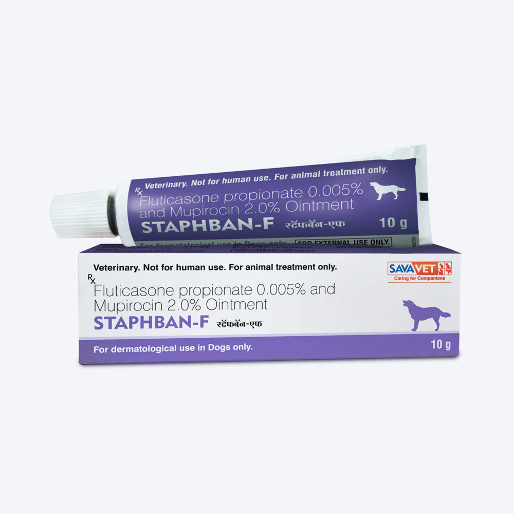 Savavet Staphben F Cream Antibacterial Cream For Dog & Cat - 10 gm - Heads Up For Tails
