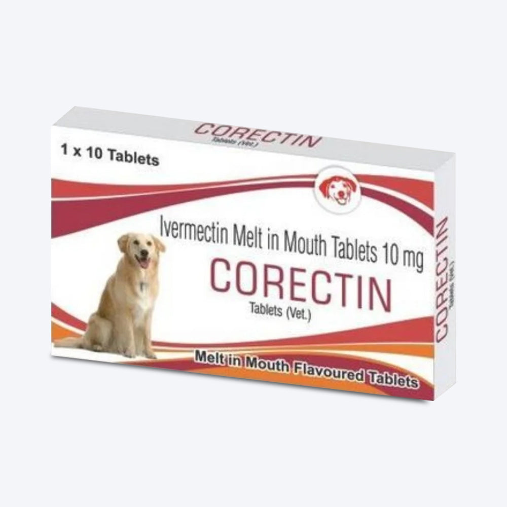Corise Corectin Tablets For Dog & Cat - 10 Tablets - Heads Up For Tails