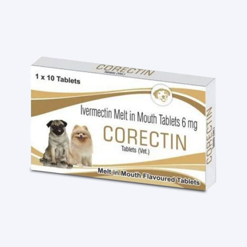 Corise Corectin Tablets For Dog & Cat - 10 Tablets - Heads Up For Tails