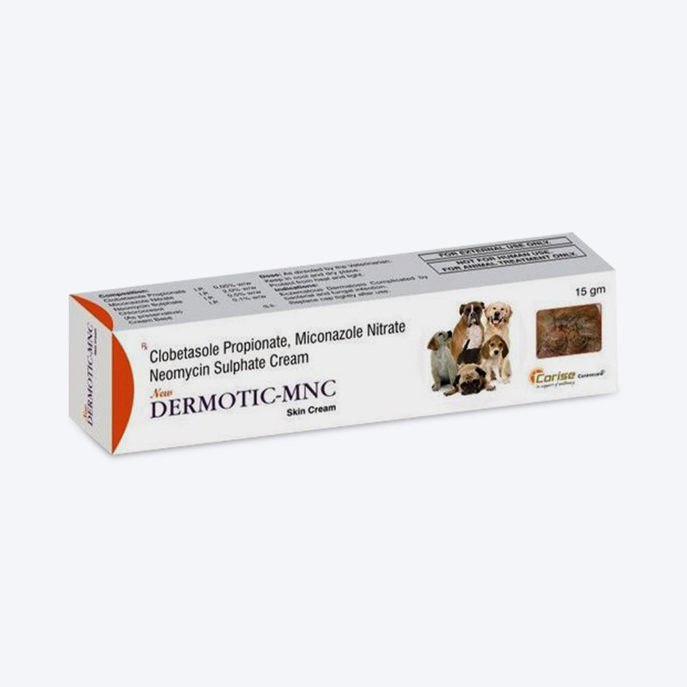 Corise Dermotic MNC Cream For Do & Cat - 15 gm - Heads Up For Tails