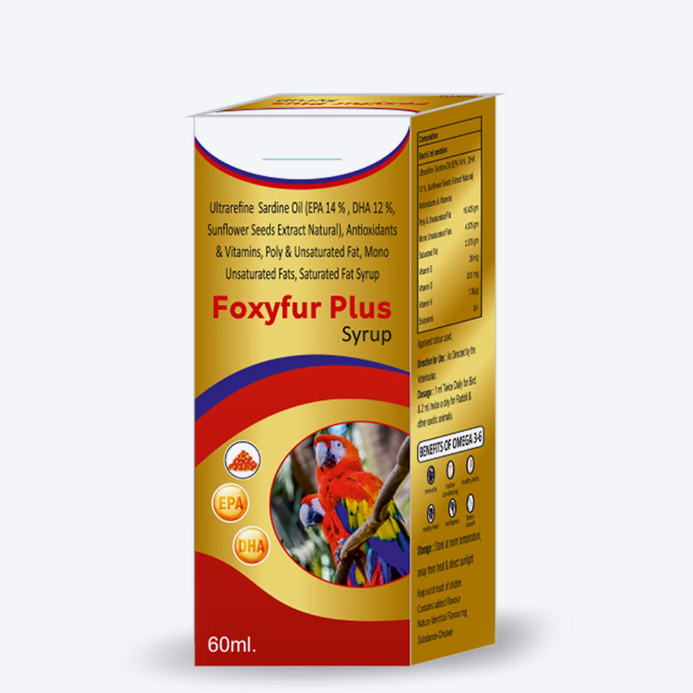 Corise Foxyfur Plus Syrup For Dog & Cat - 60 ml - Heads Up For Tails