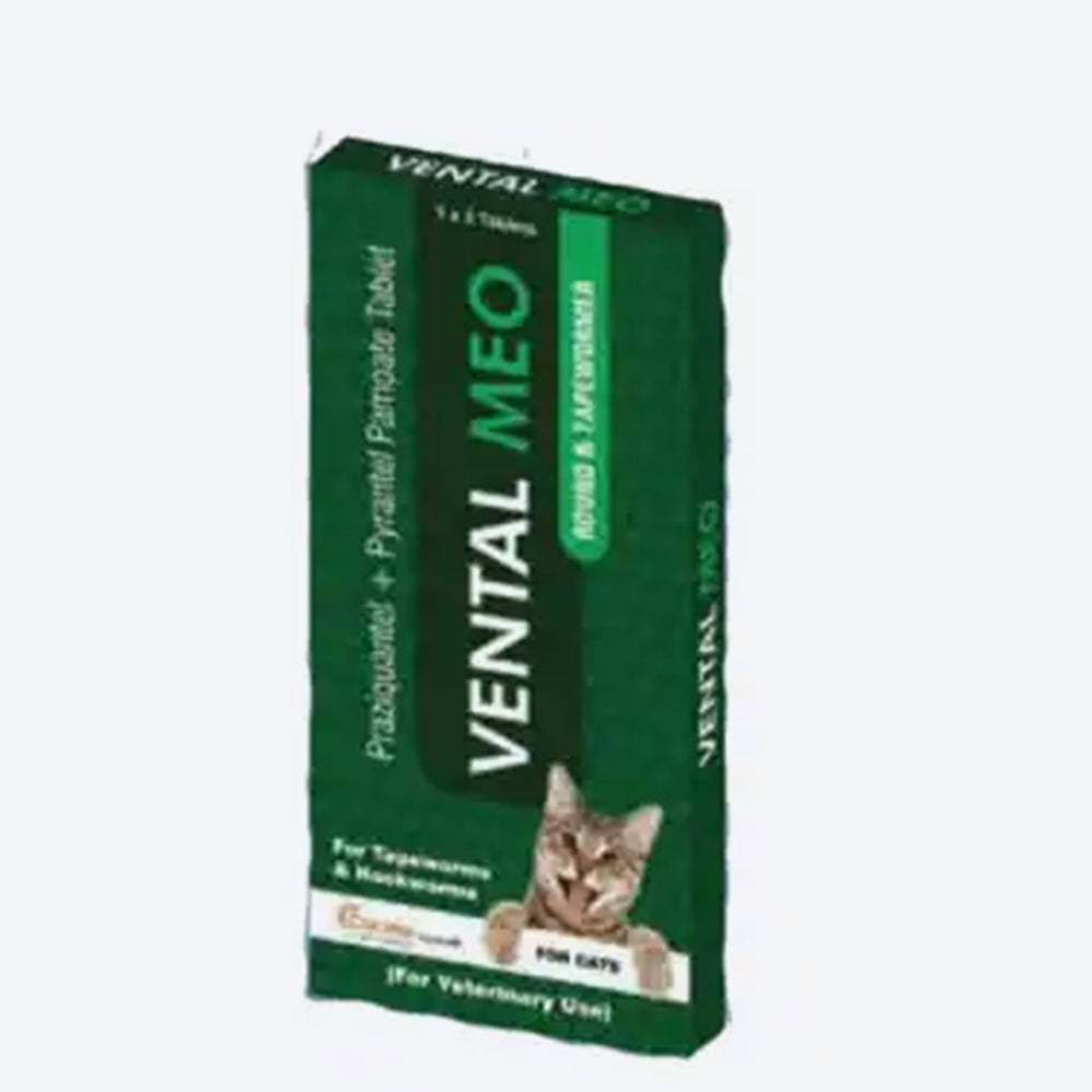Corise Vental Meo Tablets For Dog & Cat - 1 x 3 Tablets - Heads Up For Tails