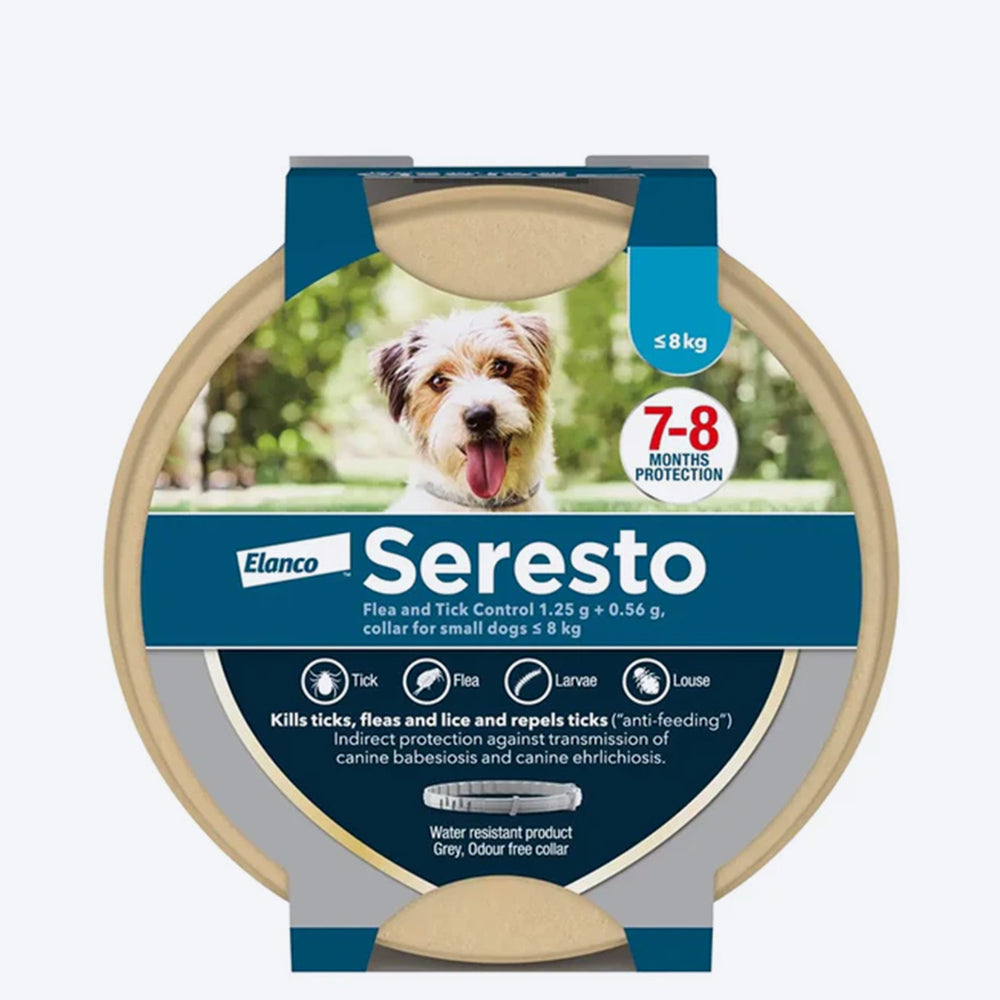 Elanco Seresto Tick & Flea Collar For Dog & Cat - Mini Breed - Heads Up For Tails
