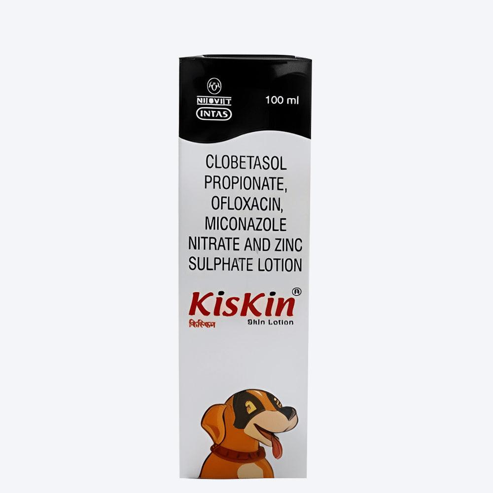 Intas Pet Kiskin Lotion For Dog & Cat - 100 ml - Heads Up For Tails