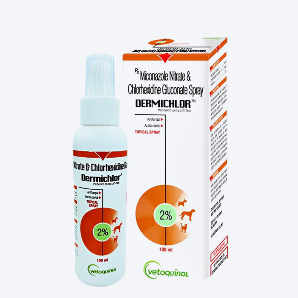 Vetoquinol Dermichlor Spray For Dog & Cat - 100 ml - Heads Up For Tails