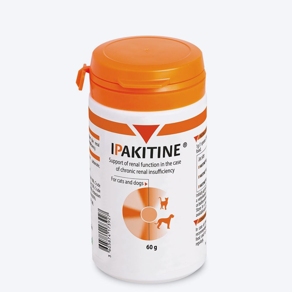 Vetoquinol Ipakitine Powder For Dog and Cat - 180 gm - Heads Up For Tails