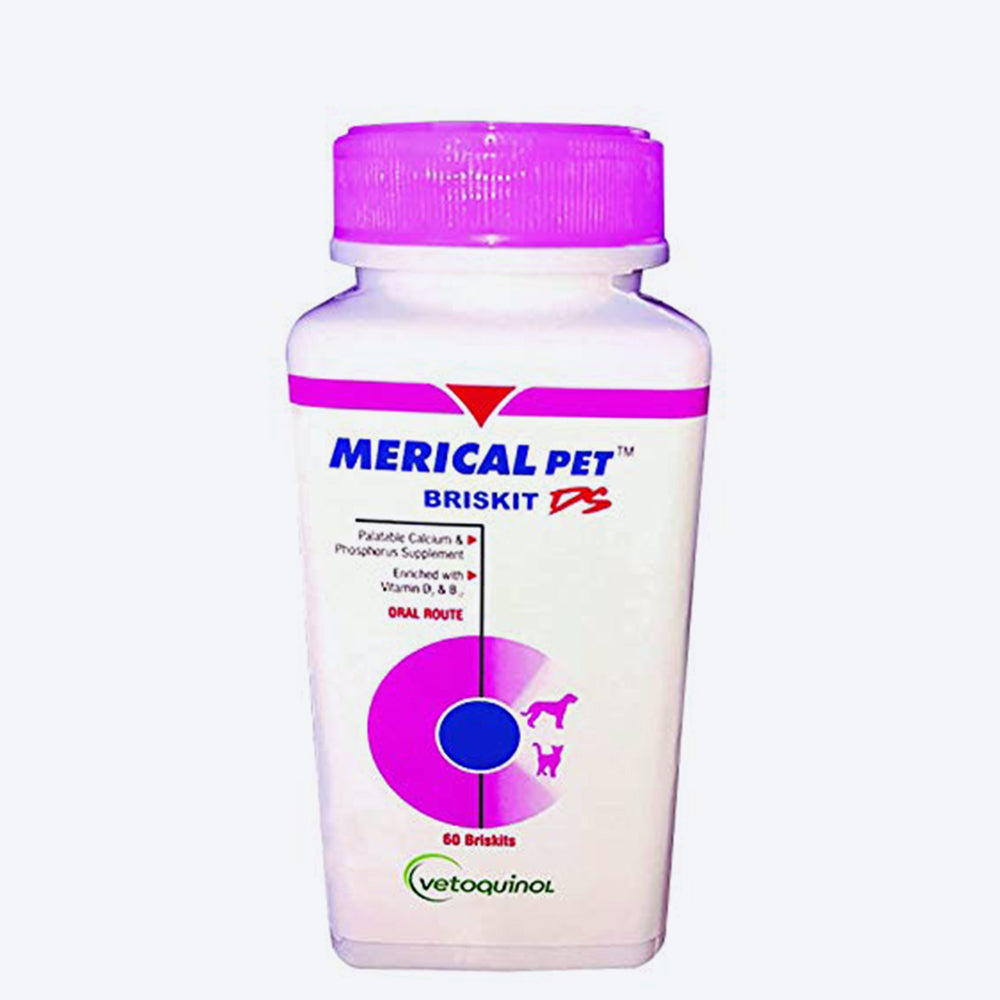 Vetoquinol Merical Brisket Sachets For Dog & Cat - 60 Tablets - Heads Up For Tails