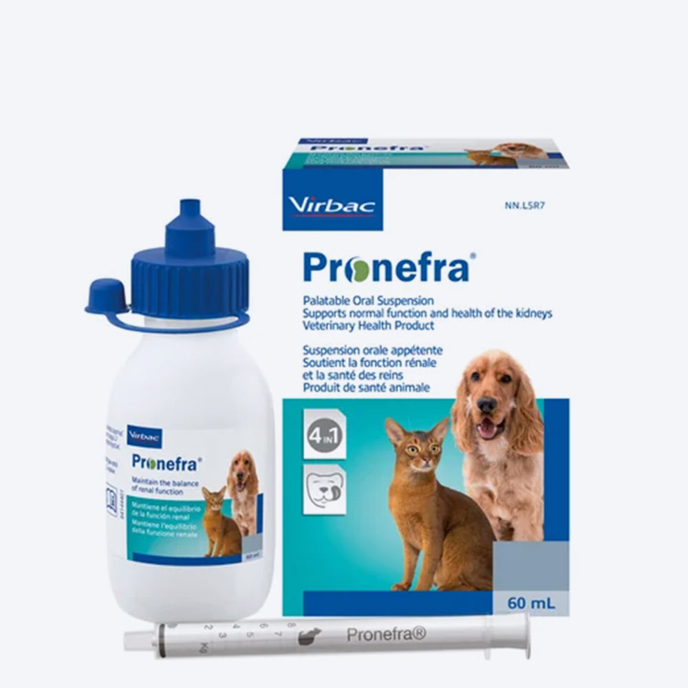 Virbac Pronefra Oral Liquid For Dog - 180 ml - Heads Up For Tails