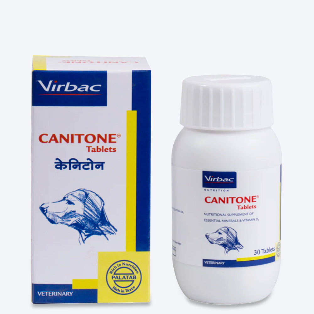 Virbac Canitone Tablets For Dog - 30 Tablets - Heads Up For Tails