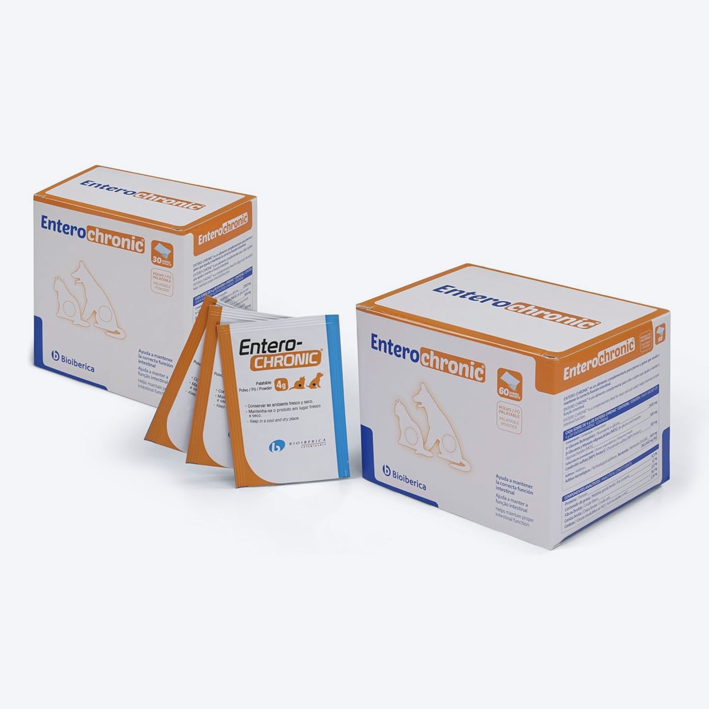 Vivaldis Entero Chronic Pre & Probiotics Gut Health Powder For Dog & Cat - 60 Sachets - Heads Up For Tails