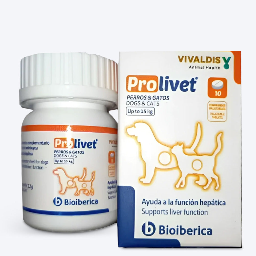 Vivaldis Prolivet Medium Dog Liver Support Tablets - 10 Tablets - Heads Up For Tails