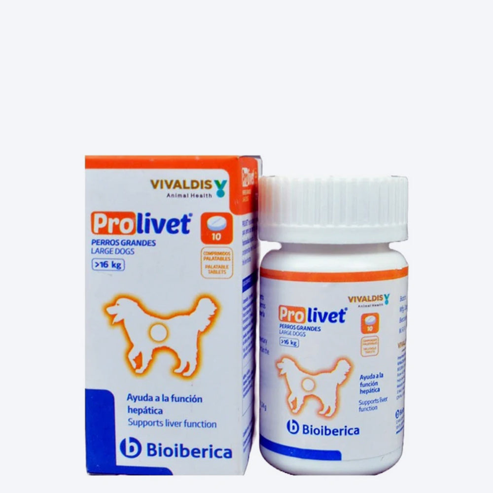 Vivaldis Prolivet Large Dog Liver Support Tablets - 10 Tablets - Heads Up For Tails