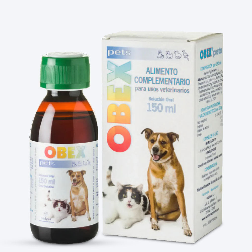 Vivaldis RX Obex Weight Management Oral Syrup For Pets - 150 ml - Heads Up For Tails