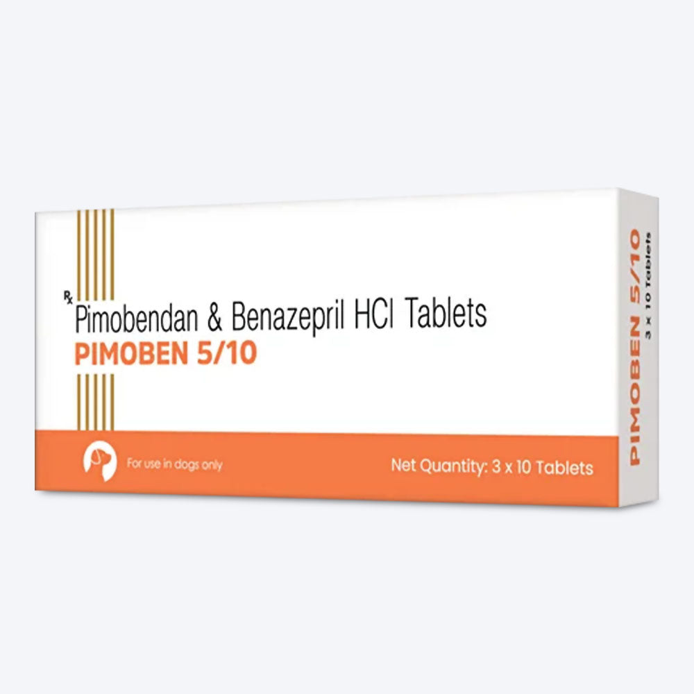 Vivaldis RX Pimoben Combo Tablets 5/10 mg For Dog & Cat - 3x10 Tablets - Heads Up For Tails