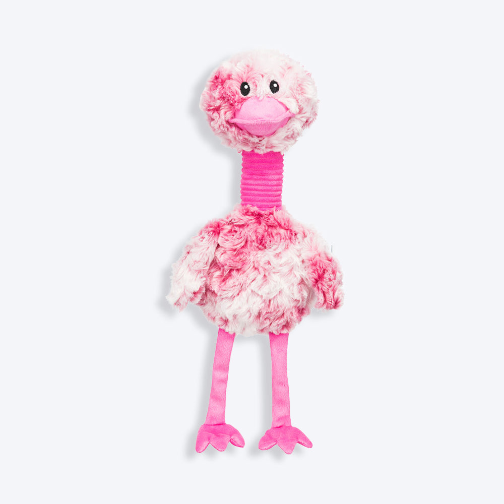Trixie Bird With Sound Plush Dog Toy - Pink - 44 cm - Heads Up For Tails