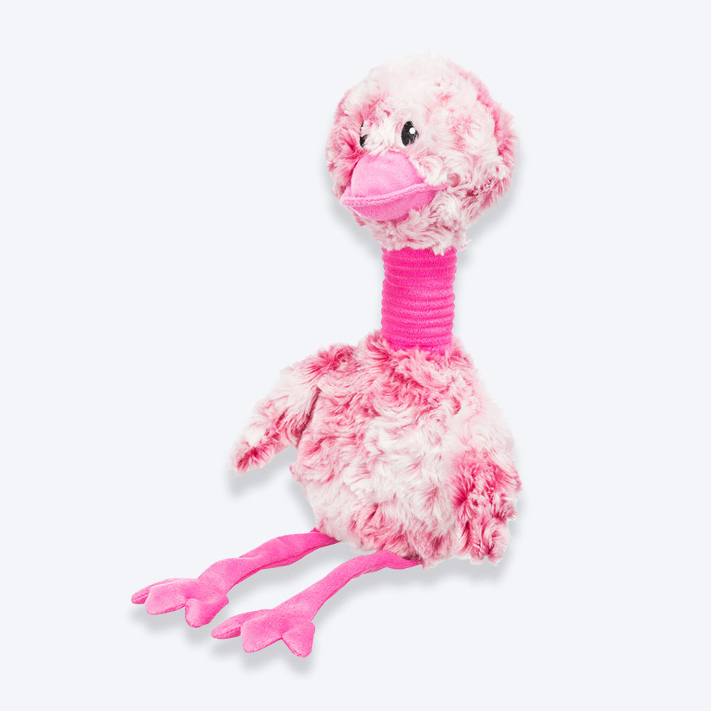 Trixie Bird With Sound Plush Dog Toy - Pink - 44 cm - Heads Up For Tails