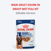 Royal Canin Maxi Adult Dog Wet Food - 140 g - Heads Up For Tails