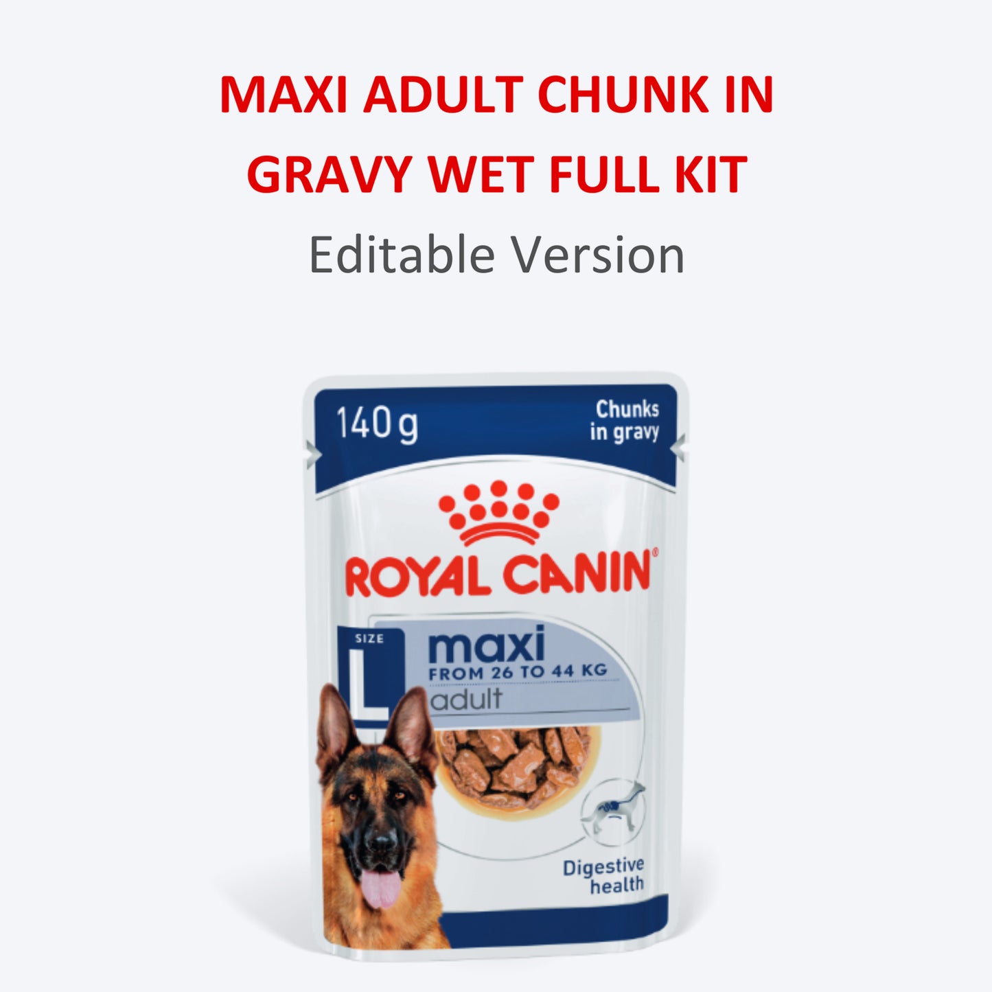 Royal Canin Maxi Adult Dog Wet Food - 140 g - Heads Up For Tails