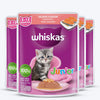 Whiskas Junior Kitten (2-12 Months) Salmon in Jelly Flavour Wet Cat Food - 80 gm Pack