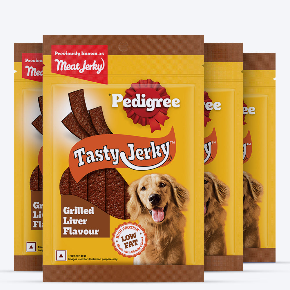Pedigree Tasty Jerky Grilled Liver Treat For Adult Dog - 70 g - Heads Up For Tails