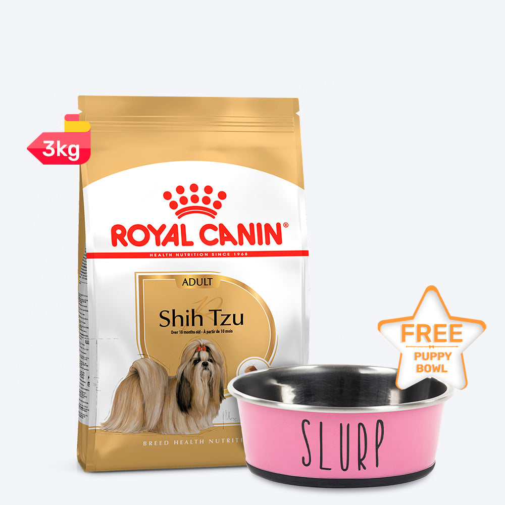 Royal Canin Adult Food & HUFT Pink Slurp Bowl : Perfect Combo - 3 kg - Heads Up For Tails