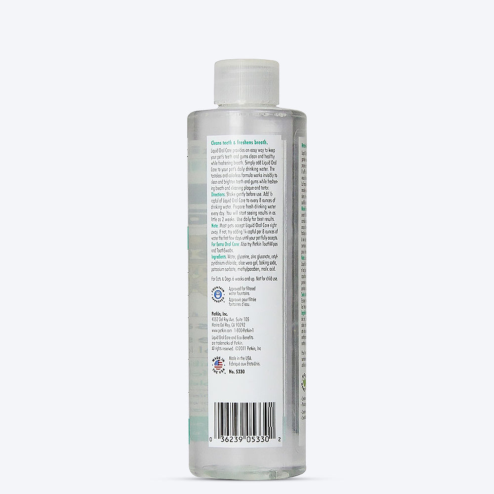 Petkin Liquid Oral Care - Dental Care Solution for Dogs and Cats - 240 ml - Heads Up For Tails